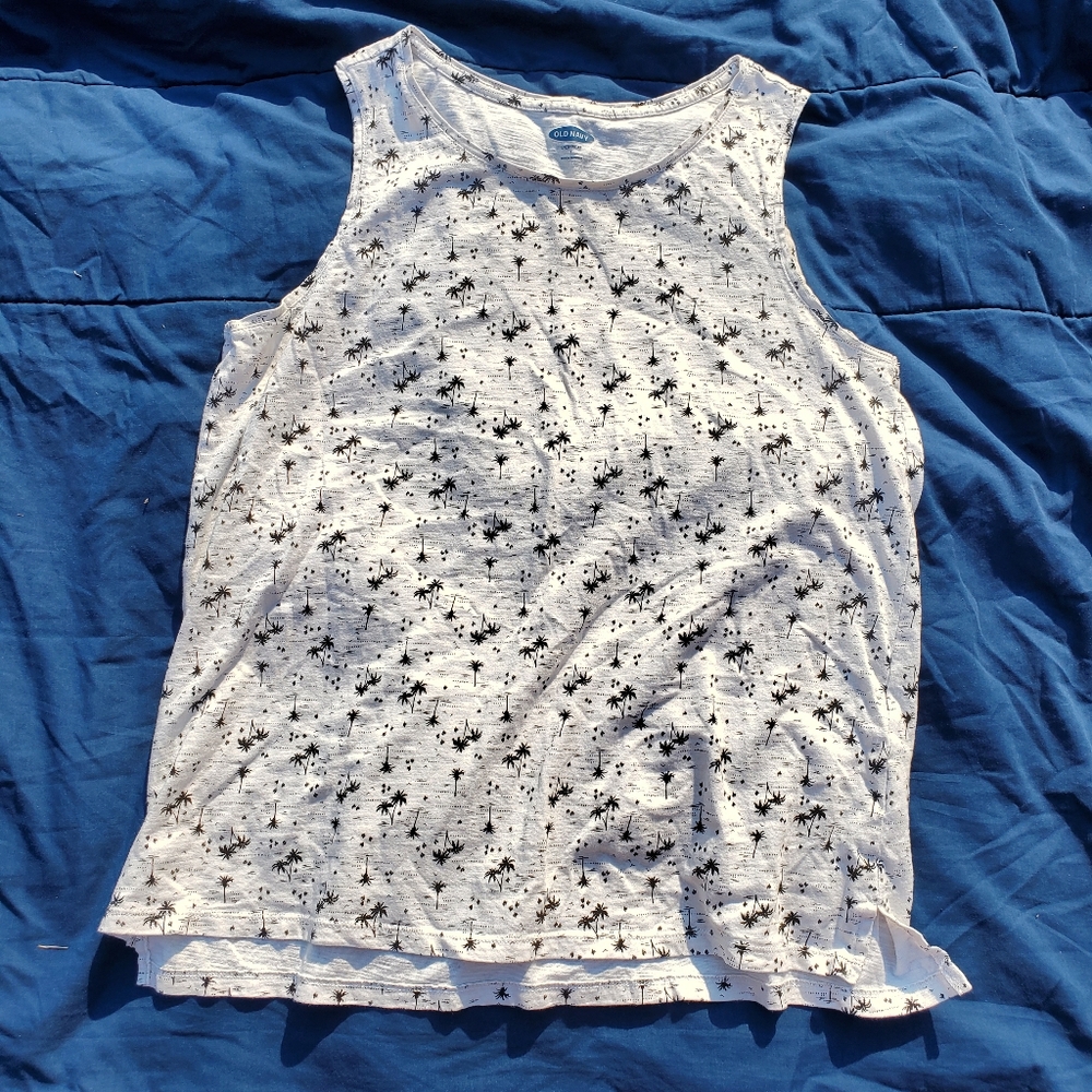 Old Navy Plam Tree Sleeveless Shirt